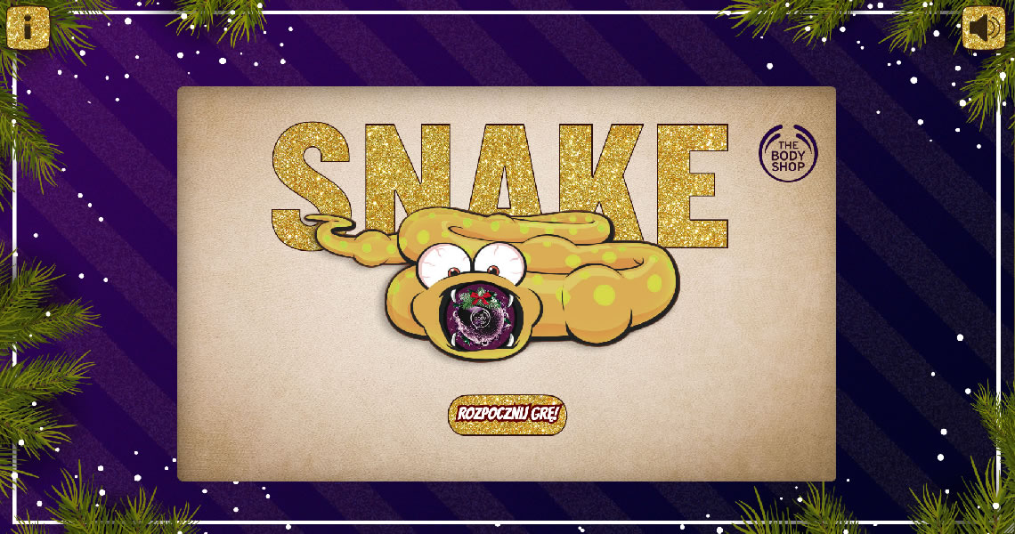 Plansza początkowa - gra snake